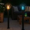 RGB LED Stehleuchte, Edelstahl, Gitter, schwarz, H 100 cm Bild 5
