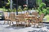 Garten-Sitzgruppe MANUEL 7-tlg. - Teak, Teakbraun | Gartenmöbel-Set Gartengarnitur Garten-Essgruppe mit Stühlen A und Esstisch Bild 2