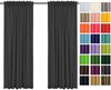 Rollmayer 'Vivid' 2er Pack Vorhänge mit Tunnelband dunkelgrafit 61, 135x150 cm, blickdicht Bild 3