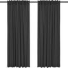 Rollmayer 'Vivid' 2er Pack Vorhänge mit Tunnelband dunkelgrafit 61, 135x150 cm, blickdicht Bild 4