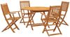 vidaXL 5-tlg. Garten-Essgruppe Massivholz Akazie 3203352 Bild 2