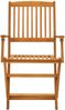 vidaXL 5-tlg. Garten-Essgruppe Massivholz Akazie 3203352 Bild 5