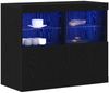 vidaXL LED-Sideboard Schwarz 81 x 37 x 66,5 cm Holzwerkstoff 863032 Bild 3