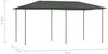 vidaXL Pavillon 2,98x5,3x2,59 m Grau 160 g/m² 313622 Bild 4