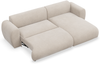 Selsey 'Emia' Ecksofa mit Chenillebezug und Schlaffunktion, Beige, rechts Bild 4