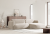 Selsey 'Emia' Ecksofa mit Chenillebezug und Schlaffunktion, Beige, rechts Bild 3