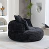 STILVORA Relaxsessel Indoor & Outdoor Sitzsack bean bag sofa mit hohen Rücken,Lazy Sofa (Lazy Sofa mit hohem Rücken und 3 Kissen – Ergonomischer Sitzsack für Erwachsene & Kinder, Chenille-Stoff, für Wohnzimmer, Büro & Schlafzimmer, Komfortabler Lounger... Bild 2