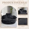STILVORA Relaxsessel Indoor & Outdoor Sitzsack bean bag sofa mit hohen Rücken,Lazy Sofa (Lazy Sofa mit hohem Rücken und 3 Kissen – Ergonomischer Sitzsack für Erwachsene & Kinder, Chenille-Stoff, für Wohnzimmer, Büro & Schlafzimmer, Komfortabler Lounger... Bild 3