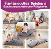 Linodino Kindersofa Spielsofa I aus Schaumstoff Bausteine I Spielcouch für Kinder, Wasserfeste Unterbezüge, Waschbare Chenille Bezüge 30° Bild 2