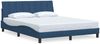 vidaXL Bettgestell ohne Matratze "Hanko" Blau 160x200 cm Stoff 3310404 Bild 2