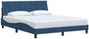 vidaXL Bettgestell ohne Matratze "Hanko" Blau 160x200 cm Stoff 3310404 Bild 3