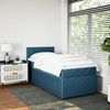 vidaXL Boxspringbett mit Matratze Blau 80x200 cm Samt 3287594 Bild 2