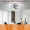 BlingBin LED Deckenleuchte 21W 2100LM Deckenlampe, Kreatives Blumendesign Deckenbeleuchtung, Speicherfunktion, LED fest integriert, Warmweiß, Kaltweiß, Neutralweiß, Blumen Lampe für Wohnzimmer Esszimmer Kinderzimmer Bild 2