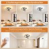 BlingBin LED Deckenleuchte 21W 2100LM Deckenlampe, Kreatives Blumendesign Deckenbeleuchtung, Speicherfunktion, LED fest integriert, Warmweiß, Kaltweiß, Neutralweiß, Blumen Lampe für Wohnzimmer Esszimmer Kinderzimmer Bild 4