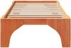 vidaXL Bettrahmen Braun 90 x 190 cm Massives Kiefernholz 873012 Bild 5