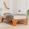 vidaXL Bettrahmen Braun 90 x 190 cm Massives Kiefernholz 873012 Bild 3