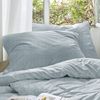 Irisette Easy Soft-Seersucker Bettwäsche 135x200 Melange jade weiß 8514-20 Bild 2