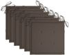 vidaXL Gartenstühle 6 Stk. mit Taupe Kissen Massivholz Teak 3073039 Bild 5