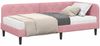 vidaXL Eckbettgestell Rosa 100 x 200 cm Samt 3394167 Bild 3