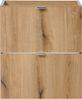 Waschbeckenunterschrank Skelbolu 50x60x40cm Eichenoptik [en. casa] Bild 3