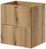 Waschbeckenunterschrank Skelbolu 50x60x40cm Eichenoptik [en. casa] Bild 5