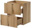 Waschbeckenunterschrank Skelbolu 50x60x40cm Eichenoptik [en. casa] Bild 4
