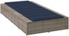 vidaXL Sonnenliege mit schwebender Auflage Grau Poly Rattan 4104209 Bild 5