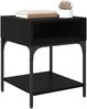 vidaXL Nachttisch 2 pcs Schwarz Eichen-Optik 40 x 40 x 50 cm 881817 Bild 3