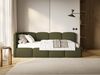 Selsey 'Cloudy' Jugendbett links, Matratze, Bouclé Olivgrün, 90x200 cm Bild 2