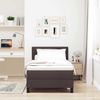 vidaXL Boxspringbett mit Kopfteil Dunkelbraun 90 x 200 cm Stoff 3338660 Bild 3