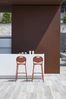 4er Set Coupole Barhocker blau Bild 2
