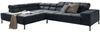 KAWOLA Sofa NELSON Ecksofa Velvet schwarz Recamiere links mit motorischem Sitzvorzug 85 x 216 x 321 cm Bild 3
