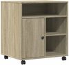 vidaXL Druckerständer mit Rollen Sonoma-Eiche 60x50x67 cm 840627 Bild 2