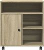 vidaXL Druckerständer mit Rollen Sonoma-Eiche 60x50x67 cm 840627 Bild 5