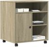 vidaXL Druckerständer mit Rollen Sonoma-Eiche 60x50x67 cm 840627 Bild 4