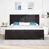 vidaXL LED Boxspringbett mit Matratze Schwarz 200 x 200 cm Samt 3343336 Bild 4