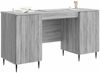 vidaXL Schreibtisch Graues Sonoma 142,5 x 50 x 75 cm Holzwerkstoff 3414591 Bild 2