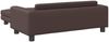 vidaXL Kindersofa mit Hocker Braun 100x50x30 cm Kunstleder 3196416 Bild 5