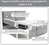 Best for Home Boxspringbett Trinity K-11 Boxspringbett mit Matratze und Stauraum, 7 cm Topper (Polsterbett Doppelbett Boxbett mit gepolstertes Kopfteil, versch. Größen, 140x200 160x200 180x200 200x200 cm), Handwerksqualität Bild 5