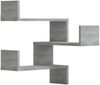 vidaXL Wand-Eckregale 2 Stk. Grau Sonoma 40x40x50 cm Holzwerkstoff 815207 Bild 2