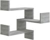 vidaXL Wand-Eckregale 2 Stk. Grau Sonoma 40x40x50 cm Holzwerkstoff 815207 Bild 4