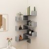 vidaXL Wand-Eckregale 2 Stk. Grau Sonoma 40x40x50 cm Holzwerkstoff 815207 Bild 3