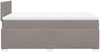 vidaXL Boxspringbett mit Matratze Taupe 120x200 cm Stoff 3285852 Bild 5