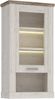 FORTE Duro Hangevitrine, Holzwerkstoff, Weiß/Beige/Braun, 71,4 x 136,5 x 34,1 cm Bild 5
