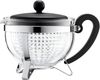 Bodum Teekanne 1.0 L mit Kunststofffilter, Kunststoffdeckel und Griff Chambord schwarz Bild 5