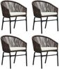 vidaXL 5-tlg. Garten-Essgruppe Braun 3099228 Bild 3