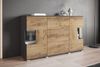 OTTO home Sideboard Kenia (1 St), Sideboard mit 3 Schubladen, 6 Fächern, Glastüren, Breite 150 cm Bild 4