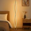 LED Stehleuchte, geschwungen, Aluminium, Höhe 146,5 cm Bild 3