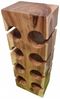 Weinregal / Flaschenhalter BUTELKA ca. H70cm massives Suar-Holz Wein-Flaschen Bottle-Rack Bild 4