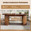 i@home Esstisch (1 Tisch), Teleskoptisch (120-160×80cm), Tisch mit Regalen, Küchentisch,Braun Bild 4